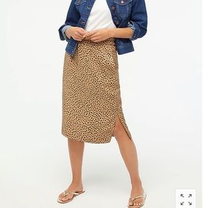 ♥︎🐆 J. Crew Cheetah Midi Skirt 🐆♥︎
